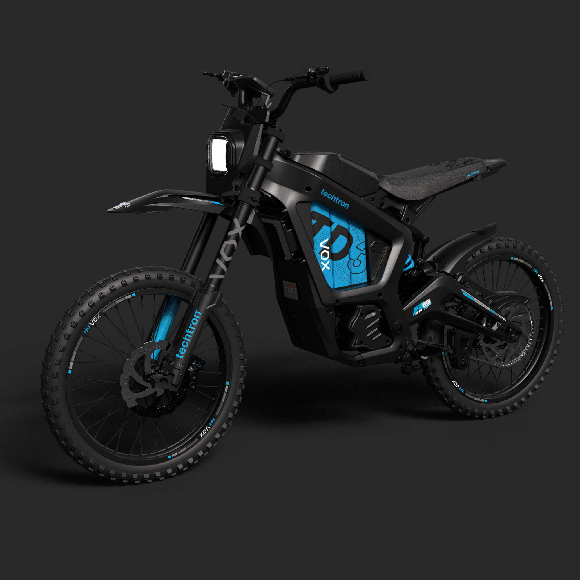 techtron TD3 VOX e-Dirt Bike - 8 kW* 72 V 40 Ah techtron
